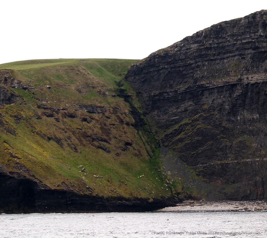 Surfing beach at the base of the Cliffs of Moher
