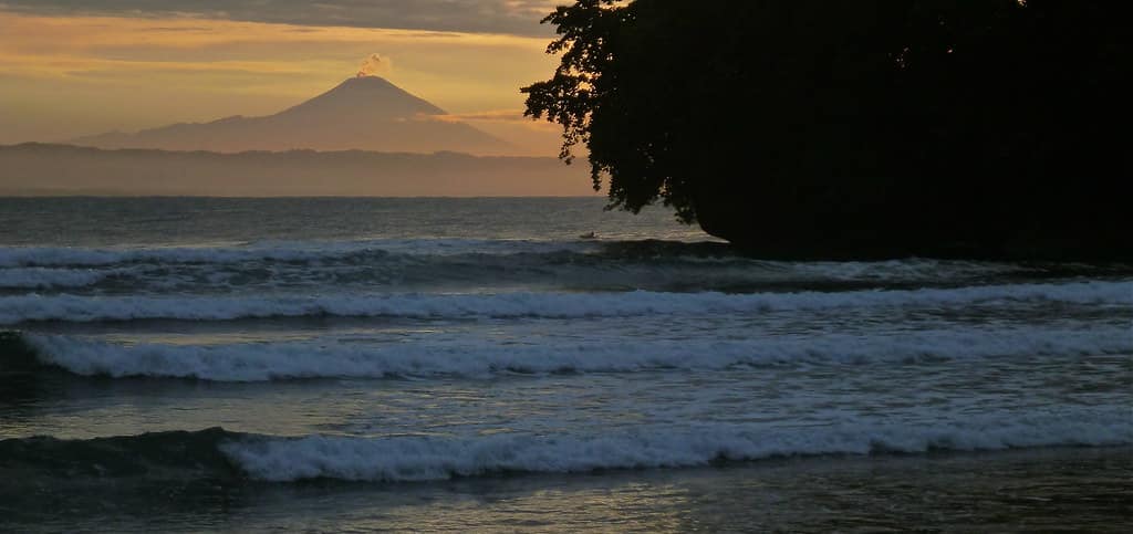 Dawn view over the break at Batu Karas
