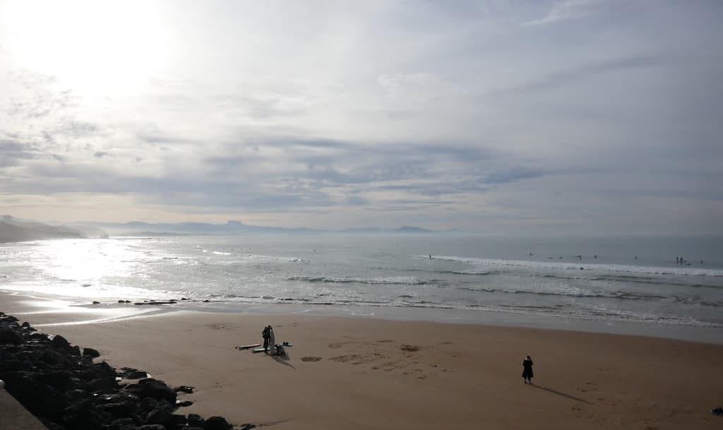 Un après-midi de janvier côte des Basques, Biarritz, Labourd, Pays basque, Pyrénées-Atlantiques, Nouvelle-Aquitaine, France.