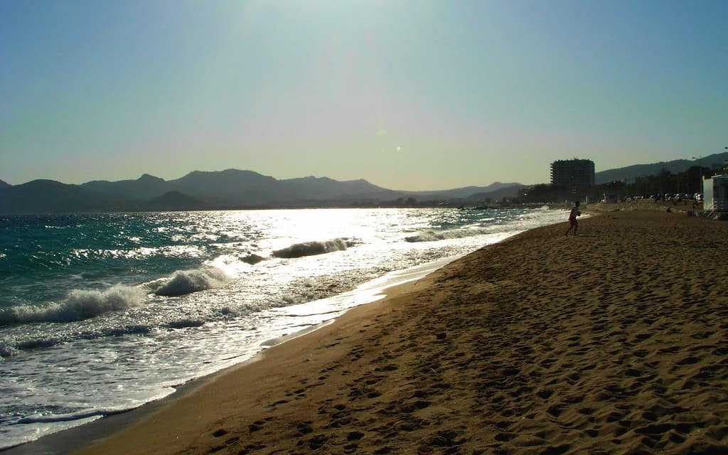 Cannes, Beach, Sunset, Boulevard du Midi