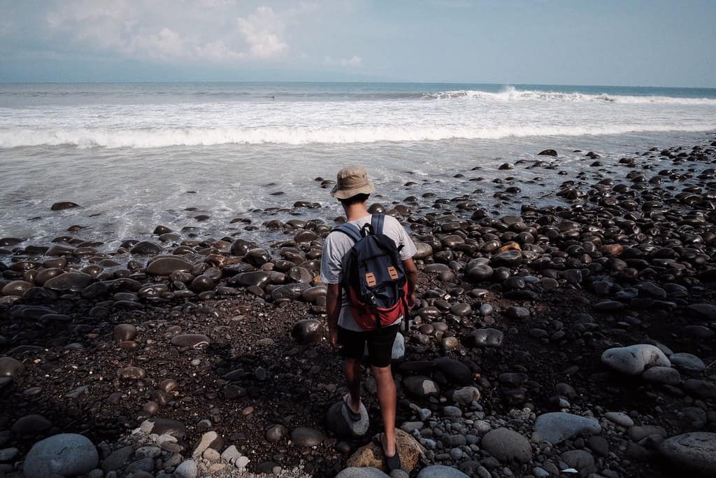 Summer is going too fast — Man Beach Beach Life Young Man Nature Outdoors EyeEm Best Shots EyeEm Nature Lover Eye4photography Asian Fujifilm Fun People at Cimaja beach,Pelabuhan Ratu (Sukabumi)