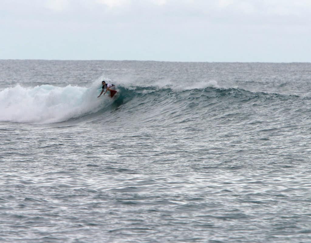 Colm surfing Lances Left