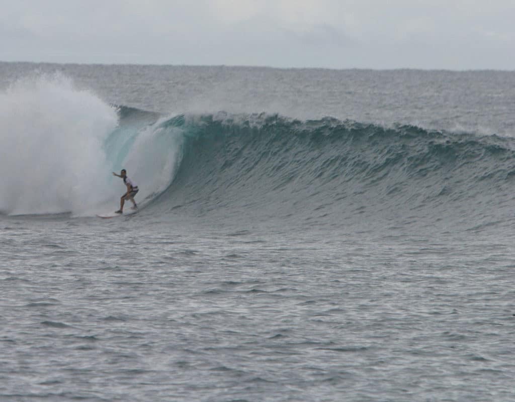 Colm surfing Lances Left