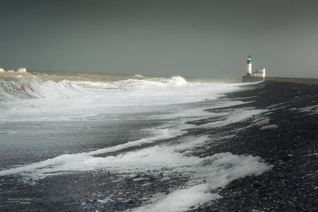 France : Normandie, Seine-Maritime (76), Le Tréport. 10h01
