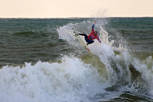 Kelly Slater on Ripcurl Pro Peniche 2010