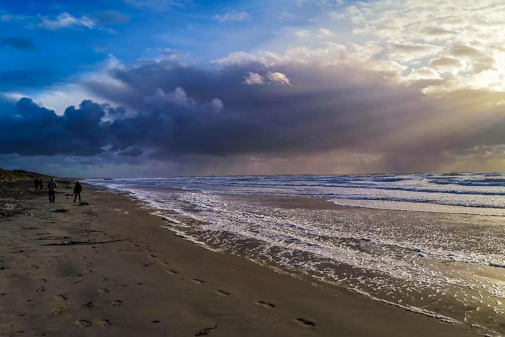 Ciel de nacre sur la baie d'Audierne- Tronoën